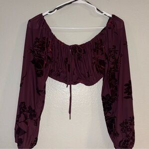 Velvet Crop Top